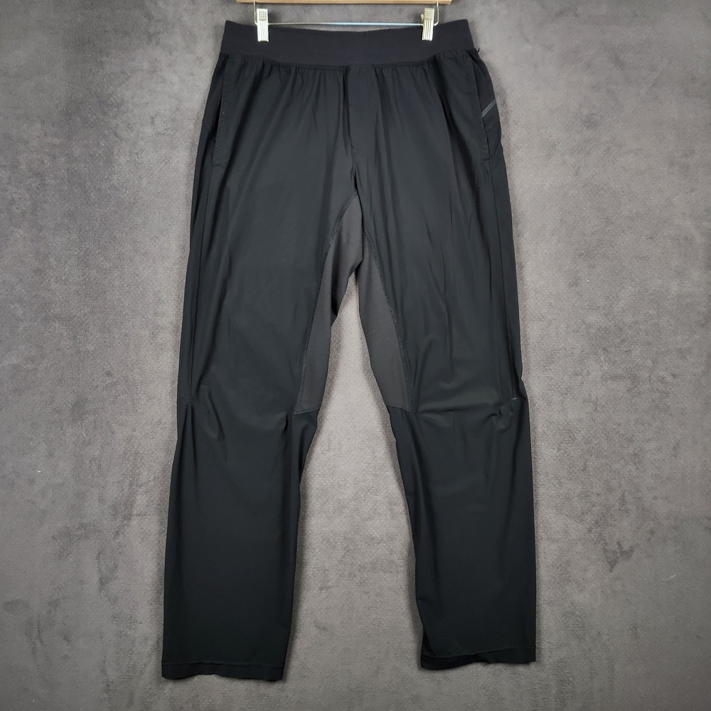 Lululemon Assert Pant Mens Large Black Stretch‎ Performance Training